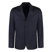 Wol-kasjmier blend blazer PS By Paul Smith , Blue , Heren