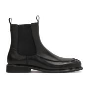 Zwarte Chelsea Boots met Stiksels Kazar , Black , Heren