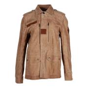 Pre-owned Suede outerwear Yves Saint Laurent Vintage , Brown , Heren