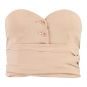 Katoenen Crop Top met Tailleband Philosophy di Lorenzo Serafini , Pink...