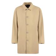 Polyester Jas met Voorzakken Herno , Beige , Heren