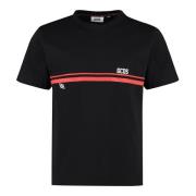 Geëmbosseerd katoenen T-shirt Gcds , Black , Heren