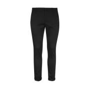 Katoenmix Oprolbare Broek Dondup , Black , Heren