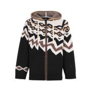 Jacquard Motief Wol Vest Neil Barrett , Multicolor , Heren