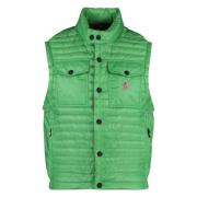 Stijlvolle Puffer Vest voor Mannen Moncler , Green , Heren