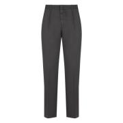 Katoenen Chino Broek met Achterzakken Dondup , Gray , Heren