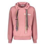 Hoodie met Ribgebreide Randen Ambush , Pink , Heren