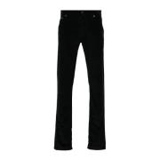 Slim Corduroy Broek Jacob Cohën , Black , Heren