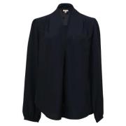 Pre-owned Silk tops Michael Kors Pre-owned , Blue , Dames