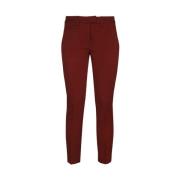 Elastische stoffen broek Dondup , Red , Dames