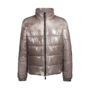 Nylon Donsjas met Voorzakken 44 Label Group , Gray , Heren