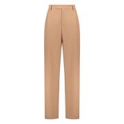 Wollen Blend Broek met Zakken Ambush , Beige , Dames