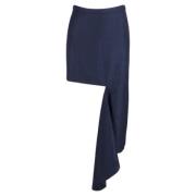 Pre-owned Wool bottoms Balenciaga Vintage , Blue , Dames