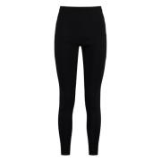 Ribbed High-Waist Leggings Yves Salomon , Black , Dames