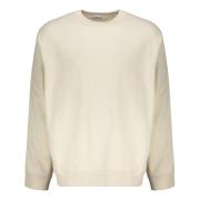 Geribbeld Katoenen Sweatshirt met Ritsmouwen Ambush , Beige , Heren