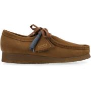 Suède Veterschoenen met Crêpe Zool Clarks , Brown , Heren