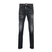 Grijze Skinny Denim Jeans Ss22 Dsquared2 , Gray , Heren