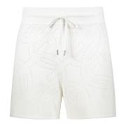 Geperforeerde Techno Fabric Shorts Salvatore Ferragamo , White , Dames