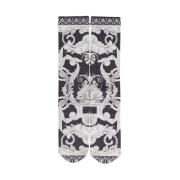 All-Over Print Sokken Versace , Black , Dames