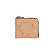 Kleine Logo Portemonnee met Ritssluiting Stella McCartney , Pink , Dam...