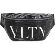 Vltn Soft Leren Heuptas Valentino , Black , Heren