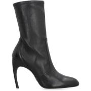 Luxecurve Leren Enkellaarzen Stuart Weitzman , Black , Dames