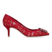 Kanten Bloempomp Dolce & Gabbana , Red , Dames