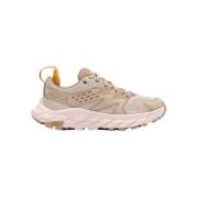 Contrasterende lage sneakers Hoka One One , Beige , Dames