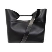 ‘The Bow’ shopper tas Alexander McQueen , Black , Dames