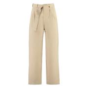 Gecoördineerde hoge taille broek Woolrich , Beige , Dames