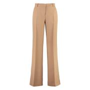 Wijde broek met achterzakken Etro , Beige , Dames