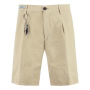 Linnen Katoen Bermuda Shorts Paul & Shark , Beige , Heren