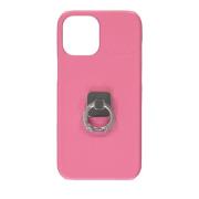 Logo Detail Hoesje Metaal Leer Polyester Ambush , Pink , Dames