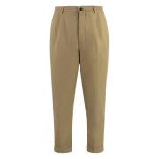 Stretch Katoenen Chino Broek Dondup , Beige , Heren