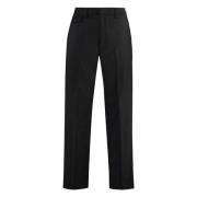 Wollen broek met zakken Dondup , Black , Heren