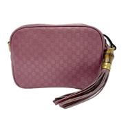 Pre-owned Leather shoulder-bags Gucci Vintage , Pink , Dames