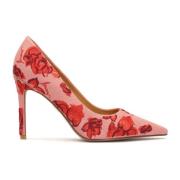 Roze Bloemen Stiletto's Kazar , Pink , Dames