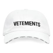 Klassieke Logo Baseball Cap Vetements , White , Heren