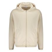 Gewatteerde Zip Hoodie met Zakken Ambush , Beige , Heren