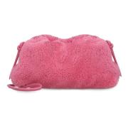 Shearling Clutch Mansur Gavriel , Pink , Dames