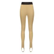 Prestatie Leggings met ritssluiting zak Ambush , Brown , Dames