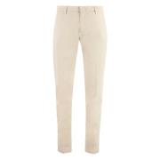 Katoenen broek met zakken Hand Picked , Beige , Heren