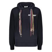 Hoodie met Ribgebreide Randen Ambush , Blue , Heren