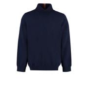 Geribbelde Cashmere Coltrui PS By Paul Smith , Blue , Heren