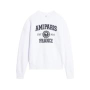 Stijlvolle Sweatshirt voor Casual Dragen Ami Paris , White , Heren