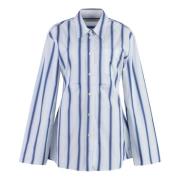 Gestreepte Daisy Katoenen Shirt Our Legacy , Blue , Dames