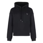 Katoenen hoodie met Fox Head-patch Maison Kitsuné , Black , Dames