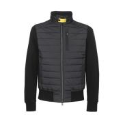 Gewatteerd jack met geribbelde gebreide boorden Parajumpers , Black , ...