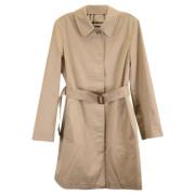 Pre-owned Cotton outerwear Burberry Vintage , Beige , Dames