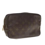 Pre-owned Canvas clutches Louis Vuitton Vintage , Brown , Dames